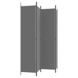 4-Panel Room Divider Living Room Bedroom Partition Privacy Protection Screen Room Separator Folding Dressing Wall Anthracite Fabric