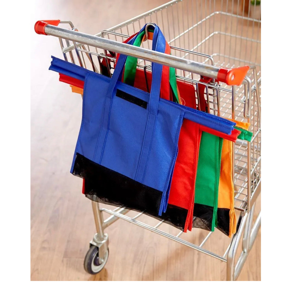 4-Piece Shopping Trolley Bags Organizer Set