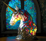 Unicorn Table Lamp Decor Cartoon Night Light Tablescape Decorations Desk Lamp