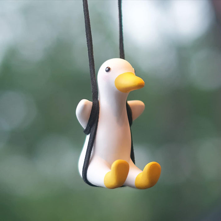 Super Cute Swing Duck Mirror Hanging Car Interior Accessories