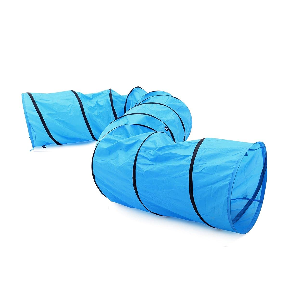 Pet Scene 5.5M Dog Agility Training Pet Dog Exercise Tunnel Chute Protable Dog Training Tunnel with Carry Bag