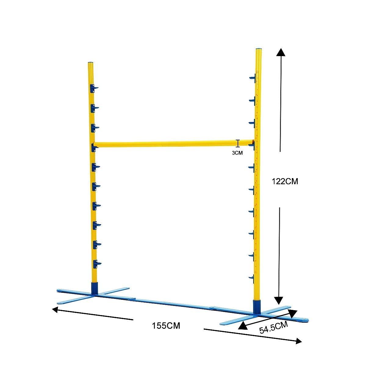 Dog Training Practice Agility Kit Exercise Jump Bar with Adjustable Height Outdoor Dog Toy