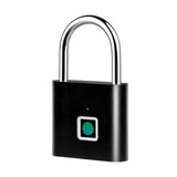 Smart Fingerprint Padlock Rechargeable Keyless 10 Fingerprints Morse Code Emergency Unlocking Easy Operation IP56 Waterproof Anti-Theft Security Padlock Door Luggage Backpack Lock