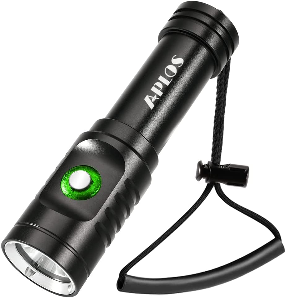 Dive Torch, 1050 Lumen, 3 Modes, Rechargeable Scuba Diving Torch, Waterproof to 100m