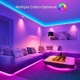 20m Bluetooth LED Light Strip,Inscrok LED String Lights, LED Strip Light Controlled by Smart Phone APP,Music Sync LED Lights Strip for Bedroom Decor, Room Decor, Children's Room