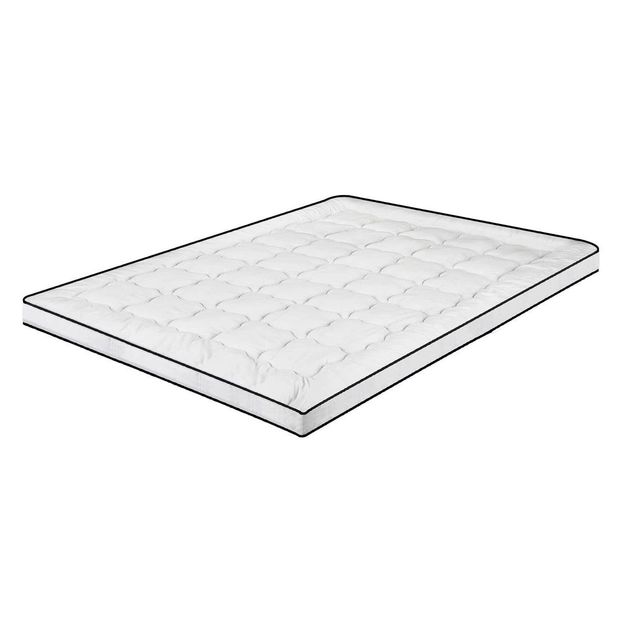 Mattress Topper 700GSM with Elastic Straps - Breathable Washable 360° Protection Thickness 4.5CM Mattress Pad with Microfiber Filling, King Size