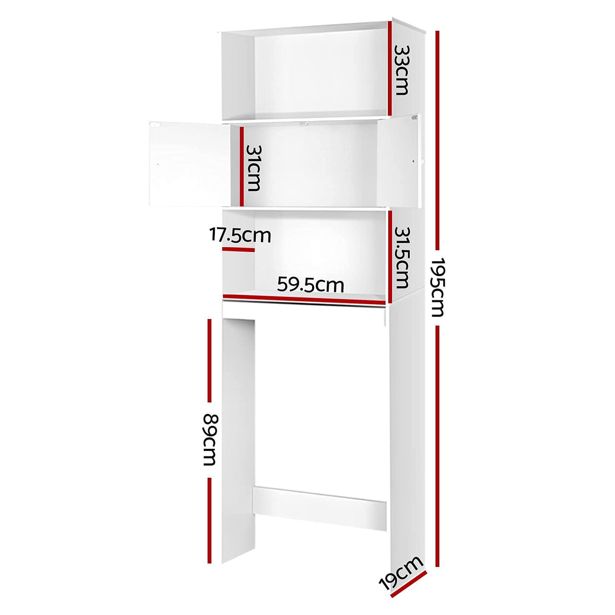 Artiss Bathroom Cabinets Over Toilet Cabinet Storage Shelf