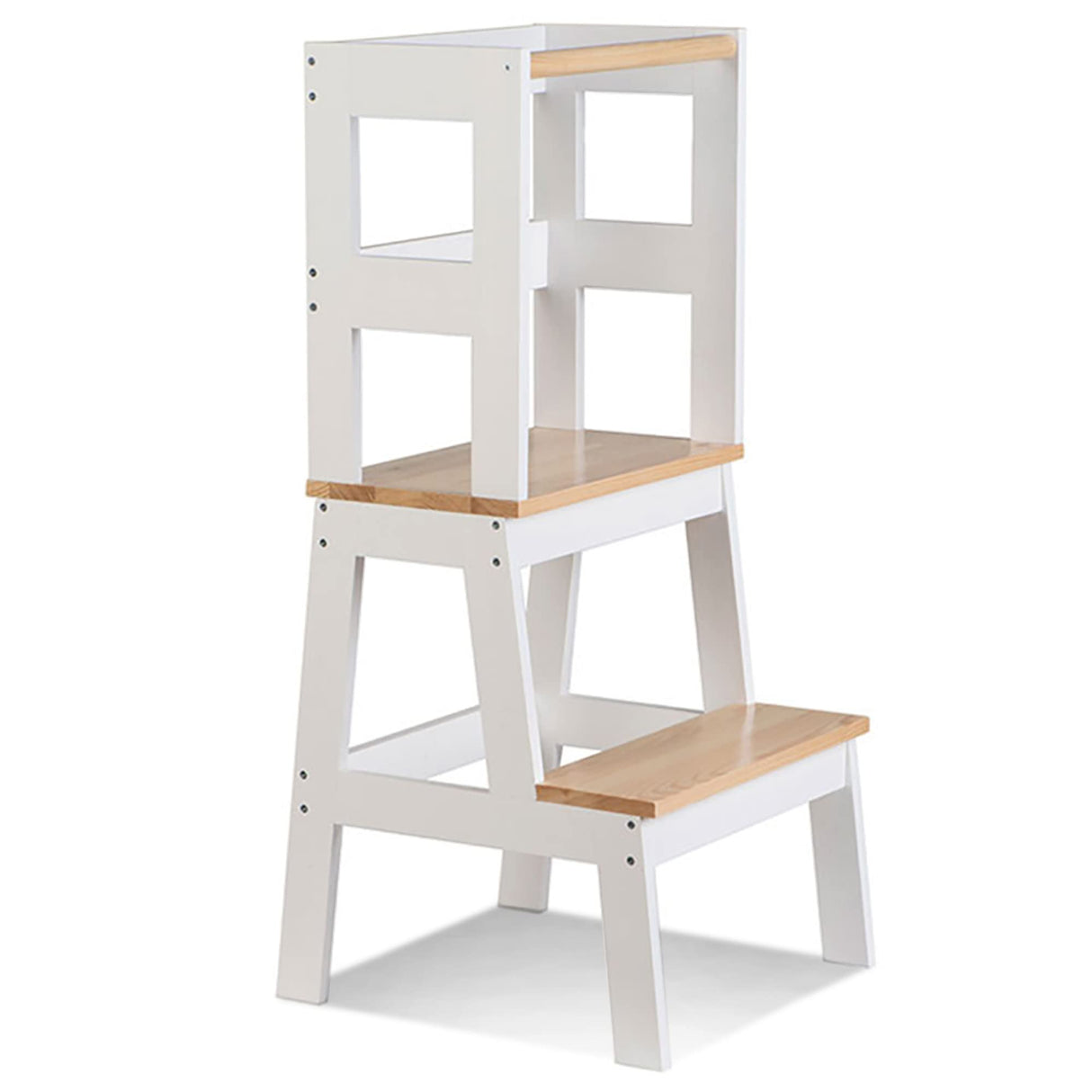 Kitchen Helper Tower Stable and Safe Smart Design - Multi-use Step Stool