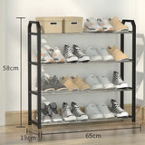 Simplicity Shoe Rack- Shoe Storage Organiser (4-Black)