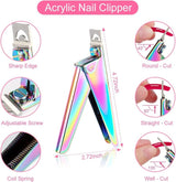 Electric Nail Drill Kit, Professional Nail Drill Machine with Nail Clippers for Acrylic Nails, Cuticle Trimmer and Other Nail Tools, Electric Nail File kit Manicure Tools for Salon Home