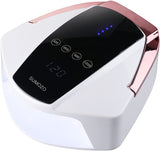 UV LED Nail Lamp 96W Rechargeable,Cordless Professional Nail Dryer Gel Nail Polish Curing Lamp,4 Timer Setting LCD Display Auto Sensor Nail Lights,Nail Art Manicure Tools for Home and Salon