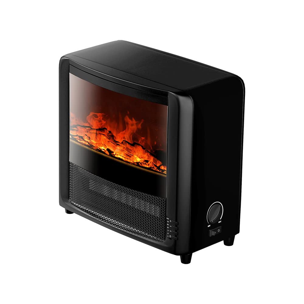 Electric Fireplace 3D Flame Effect Timer Portable Indoor Heater 2000W