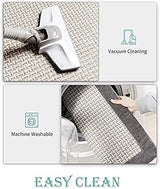 Kitchen Floor Mats for in Front of Sink Kitchen Rugs and Mats Non-Skid Twill Kitchen Mat Standing Mat Washable (24"x40"） (Grey)