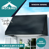 Instahut Window Door Awning Outdoor Canopy SunShield Patio Balcony 1.2X0.6X0.6M