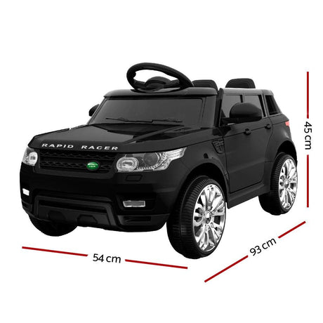 RIGO Kids Ride On Car RANGE ROVER Licensed Inspired Toy Car Remote Control-Black