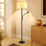 LED Floor Lamp for Reading, Standing Lamp with Adjustable Side Light