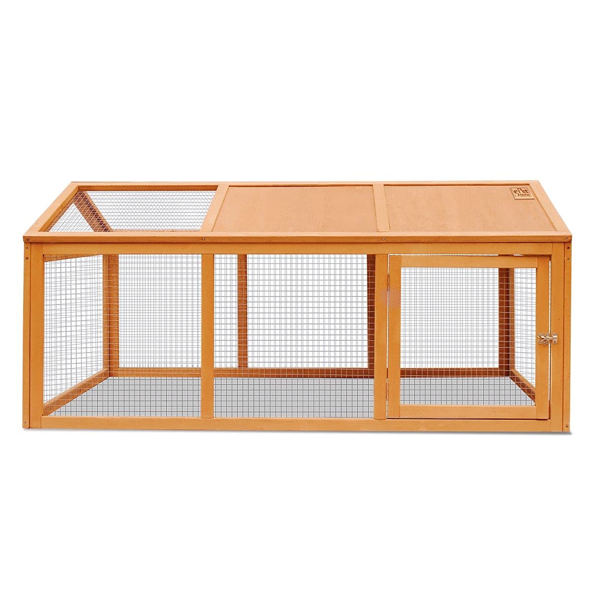 Pet Scene Rabbit Cage Wooden Chicken Coop Hutch Cage Small Animal Cage Outdoor Enclosures 150x90x70cm