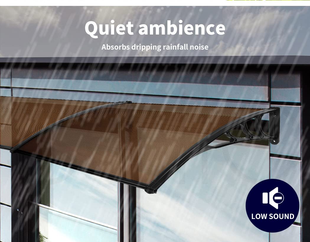 Window Door Awning Canopy Outdoor Patio Sun Shield Rain Cover 1MX4M