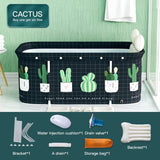 Portable Foldable Bathtub, Separate Family Bathroom SPA Tub, Soaking Standing Bath Tub for Shower Stall, Efficient maintenance of temperature, Ideal for Hot bath ice bath 47.2x19.7x21.7inch(Cactus)