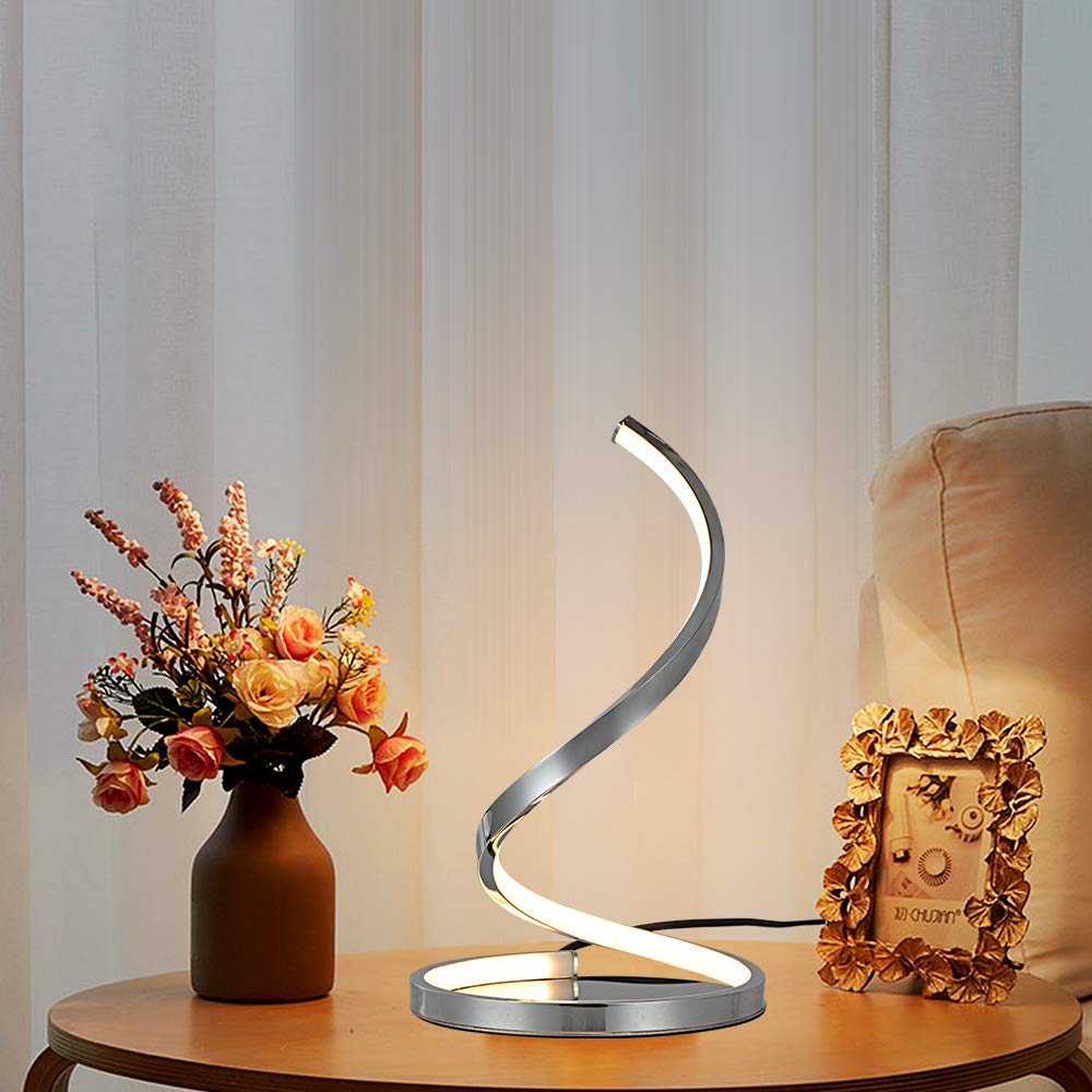 LED Bedside Table Lamp Modern Dimmable Touch Control Night Light