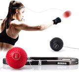 Boxing Reflex Ball, 2 Difficulty Level Boxing Ball with Headband, Softer Than Tennis Ball, Perfect for Reaction, Agility, Punching Speed, Fight Skill, and Hand-Eye Coordination Training