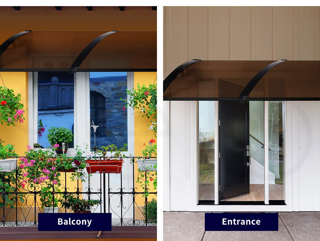 Window Door Awning Canopy Outdoor Patio Sun Shield Rain Cover 1MX4M