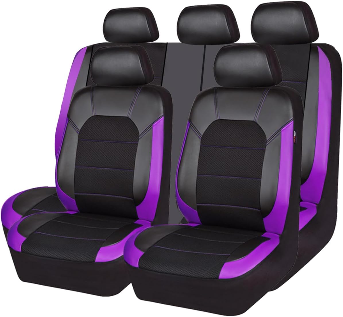 Universal Leather car seat Covers Sport fits Most Cars, SUVs, Trucks, and Vans (Full Set)