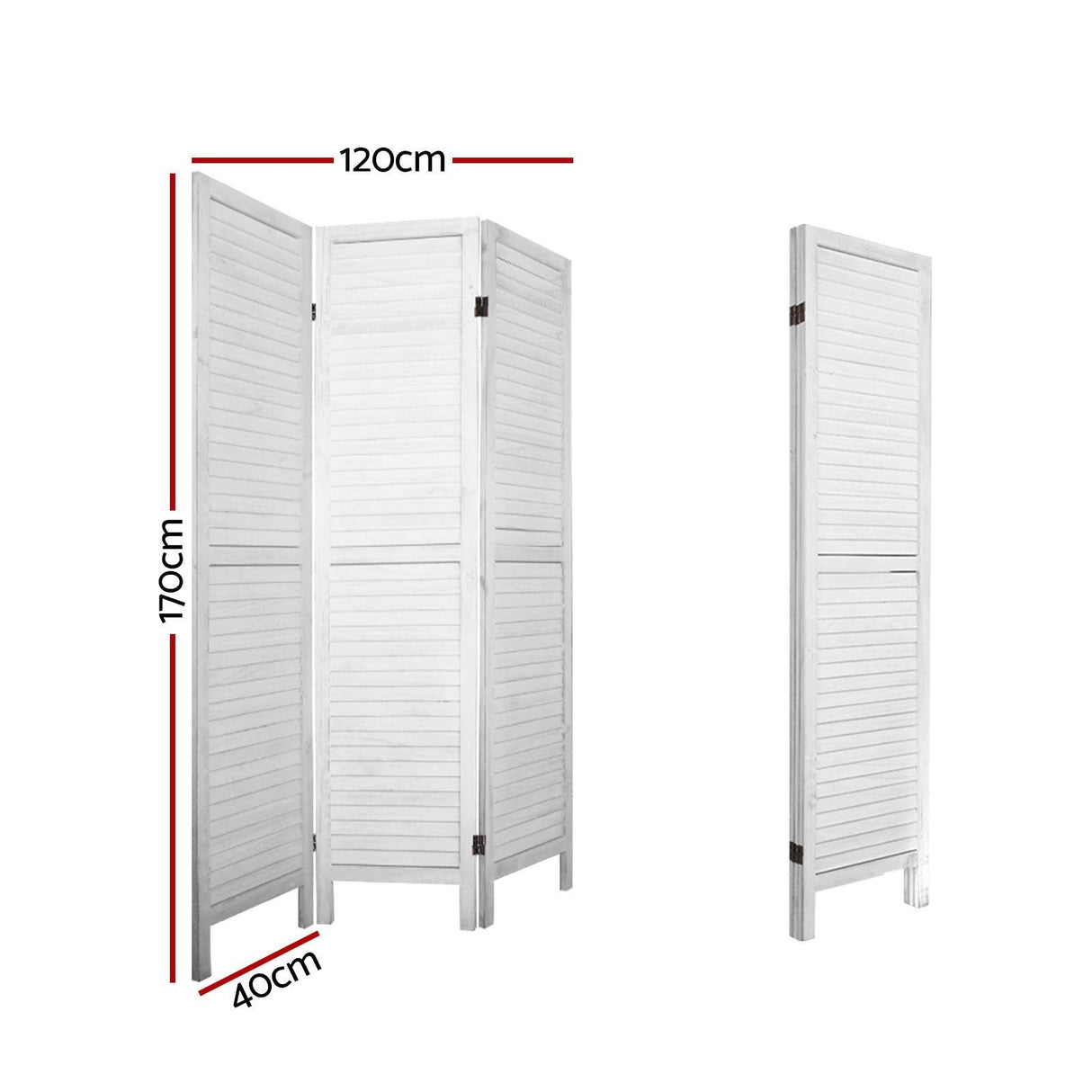 3 Panel Room Divider Screen Privacy Dividers Timber Wood Fold Stand