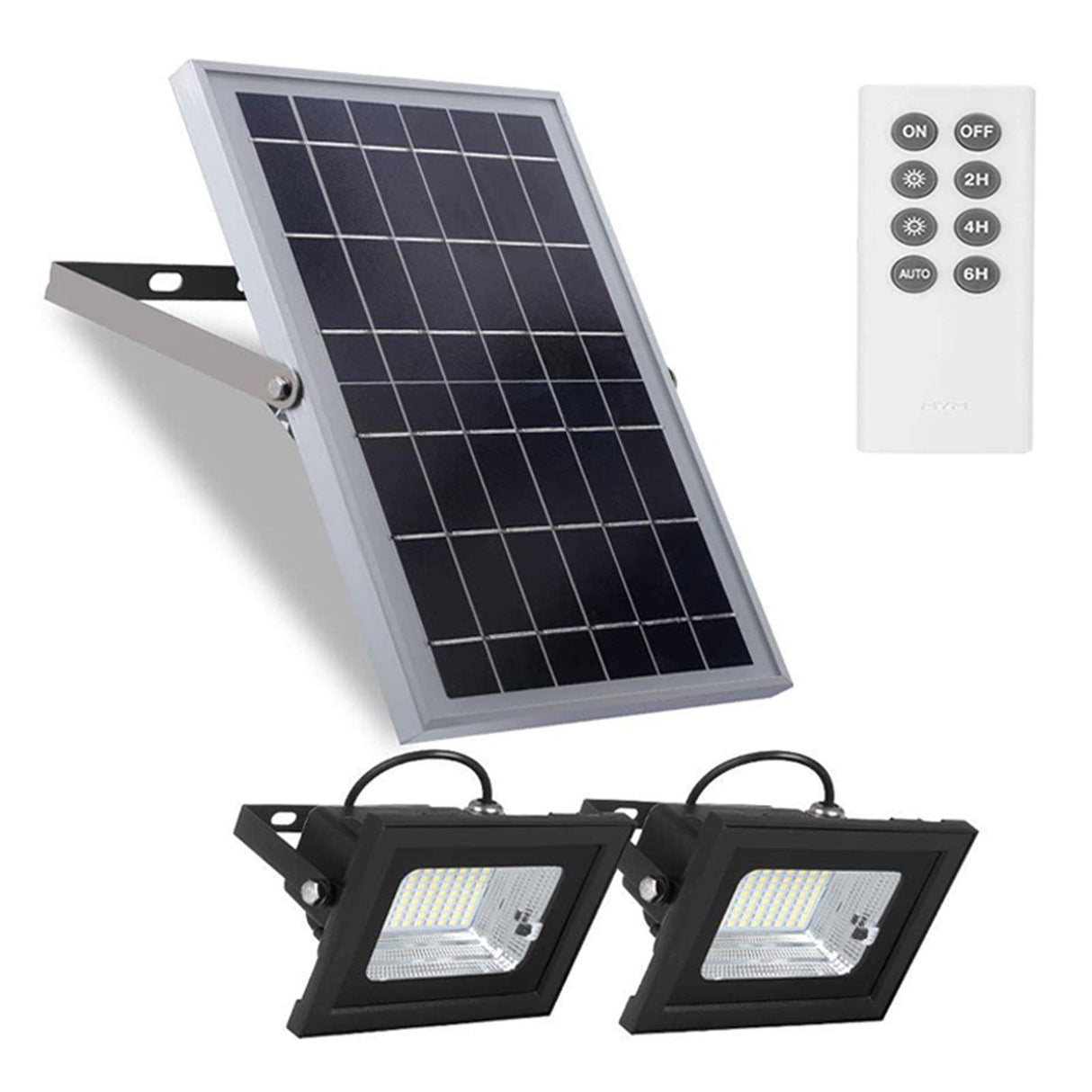 Solar Flood Lights Outdoor Dusk to Dawn Remote Solar Lights 10W 6V 13.6"x 9.3"