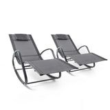 Zero Gravity Chairs Living Room Lounge Chairs for Outside Beach Outdoor Patio Recliner Rocking Chair with Adjustable Pillow Headrest for Yard Pool and Lawn