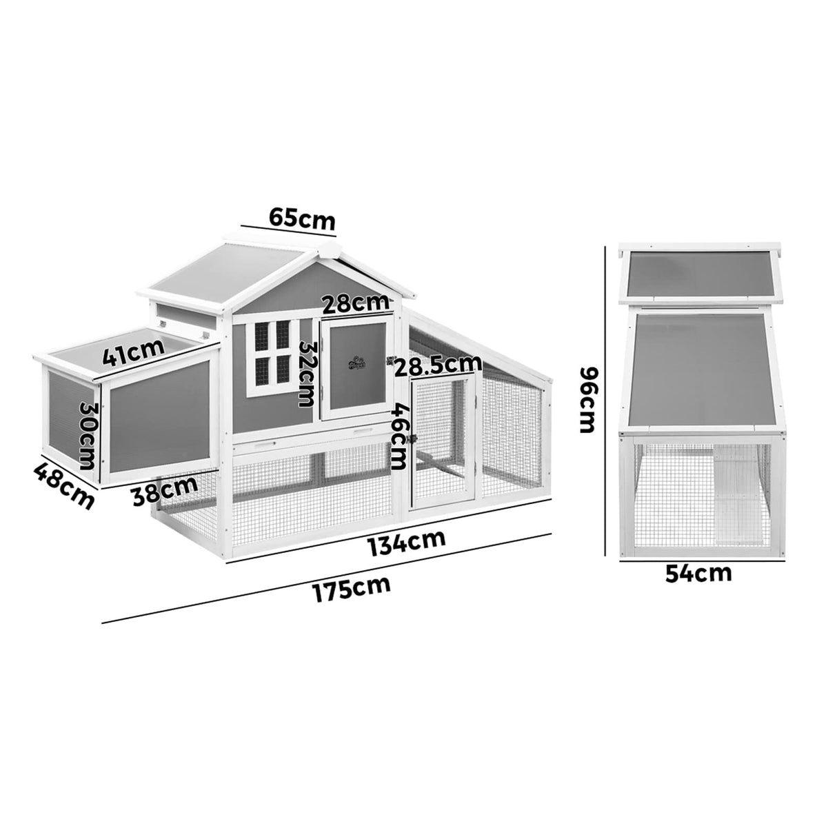 Chicken Coop Rabbit Hutch Large Wooden Pet House