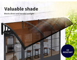 Window Door Awning Canopy Outdoor Patio Sun Shield Rain Cover 1M X 6M