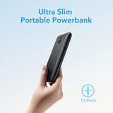 Power Bank 10000mAh,Slim Portable Charger with 2 Input & 2 Output Ports, USB C (Input Only) External Battery Pack Compatible with iPhone,Tablets, Samsung Galaxy, Android, and More