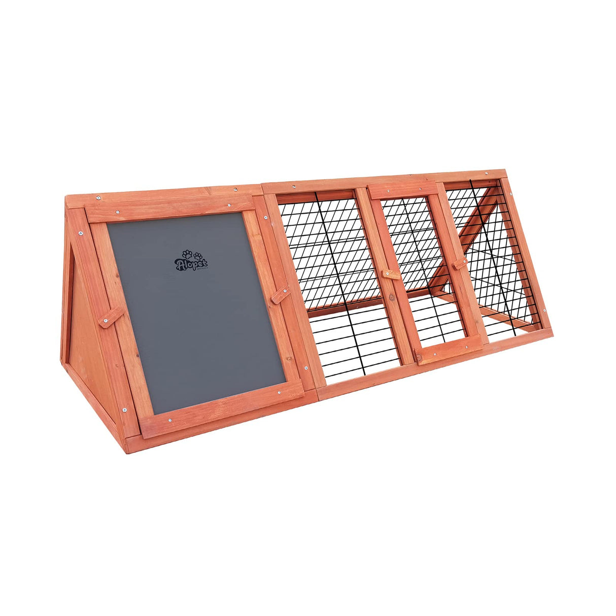 Rabbit Hutch, Alopet Chicken Coop with 2 Doors 117 x 50 x 45cm