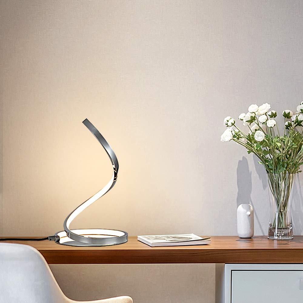 LED Bedside Table Lamp Modern Dimmable Touch Control Night Light