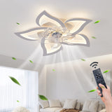 69CM Low Profile Ceiling Fans with Lights and Remote/APP Control,3 Light Color Changes, 6 Wind Speed Modes,Flush Mount Ceiling Fan Light,Modern Ceiling Light with Fan for Bedroom/Study/Office