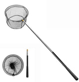 Pool Skimmer Net with Stainless Steel Telescopic Pole,58" Extendable Leaf Skimmer Pool Rake Pool Nets for Cleaning Above Ground Inground Swimming Pool, Pond,Spas,Hot Tub