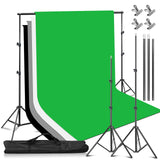 Photography Studio Green Screen Backdrop Background Stand Kit