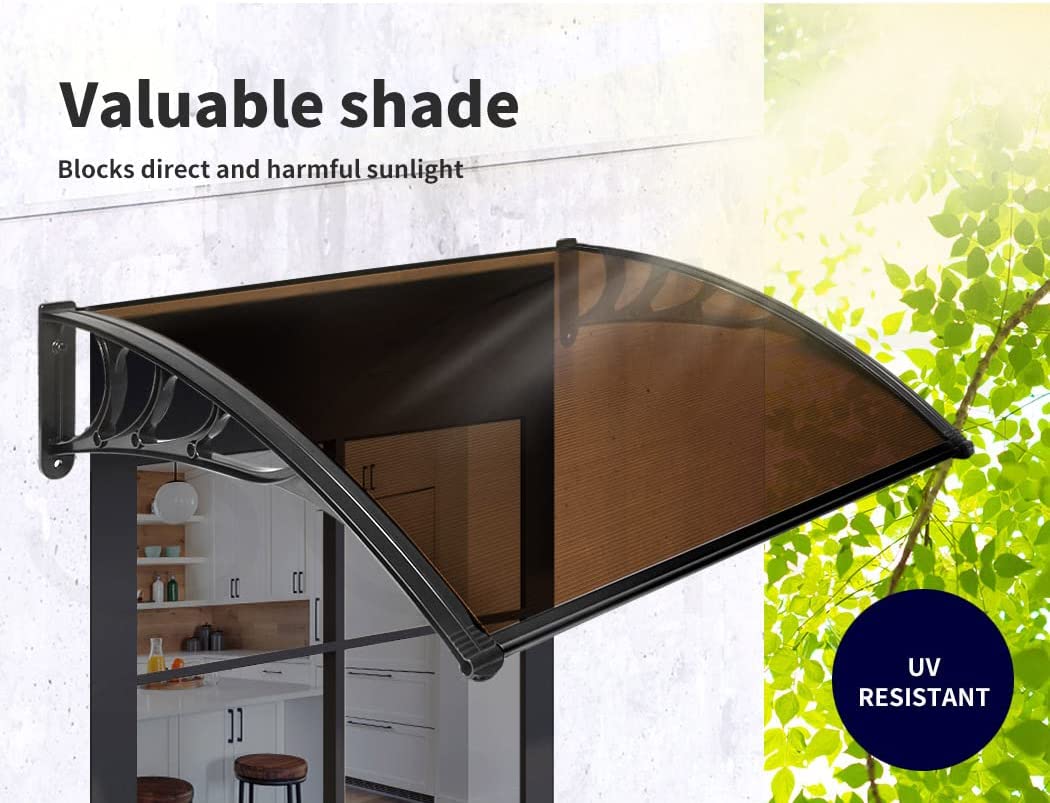 Mountview Window Door Awning Canopy Outdoor Patio Sun Shield Rain Cover 1 X 1.2M