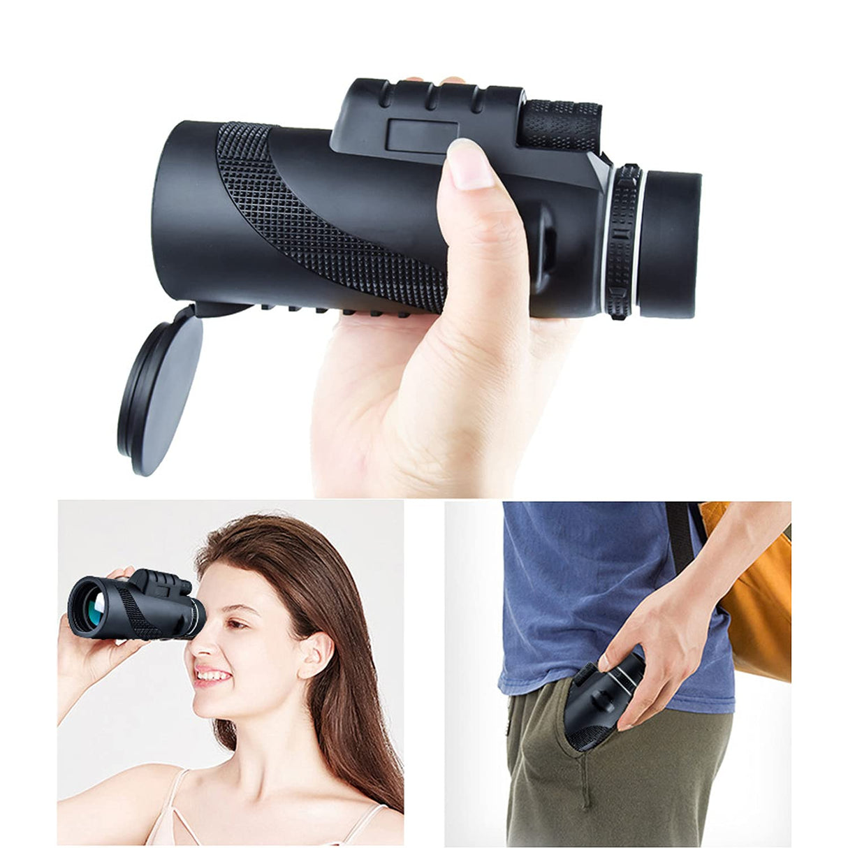 Monocular Telescope BAK4 Prism,40×60 HD,with Phone Adapter and Tripod,Use to Bird Watching,Scenery,Concert,Camping,Travel