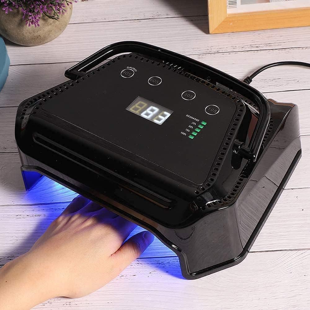 UV Nail Lamp, Professional Portable Rechargeable 72W UV LED Nail Dryer for Gel Polish, Ultra Fast Gel Nail Dryer 36 LED UV Curing Lamp for Resin Curing & Gel Nail Dryer with 4 Timer Setting