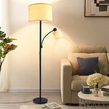 LED Floor Lamp for Reading, Standing Lamp with Adjustable Side Light