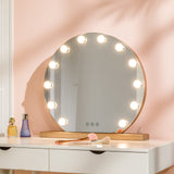 Vanity Mirror with 12 LED Lights, 20 Inch Hollywood Lighted Makeup Mirror for Dressing Room, Tabletop (Gold)