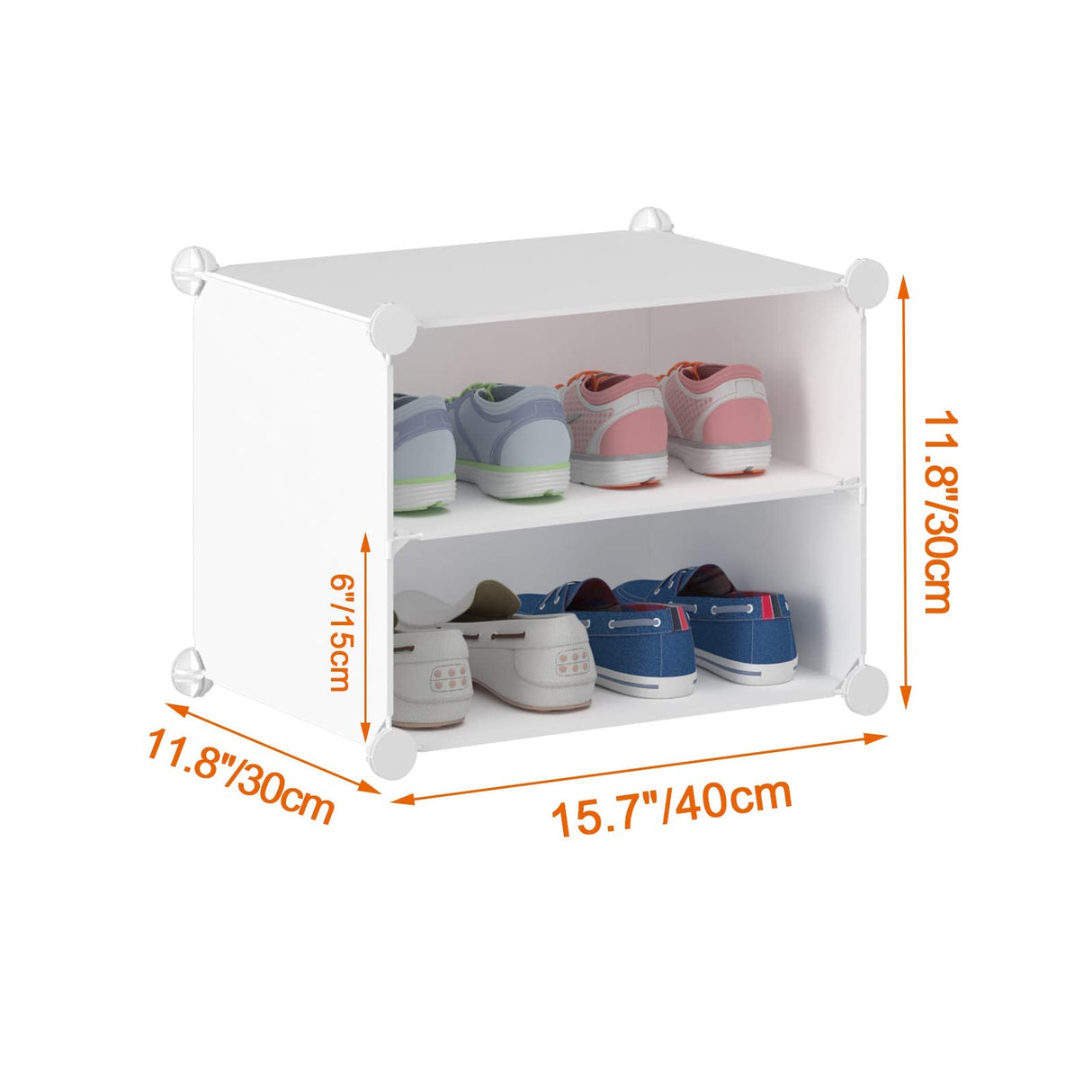 Shoe Rack, 5 Tier Shoe Storage Cabinet 20 Pair Plastic Shoe Shelves Organizer for Closet Hallway Bedroom Entryway