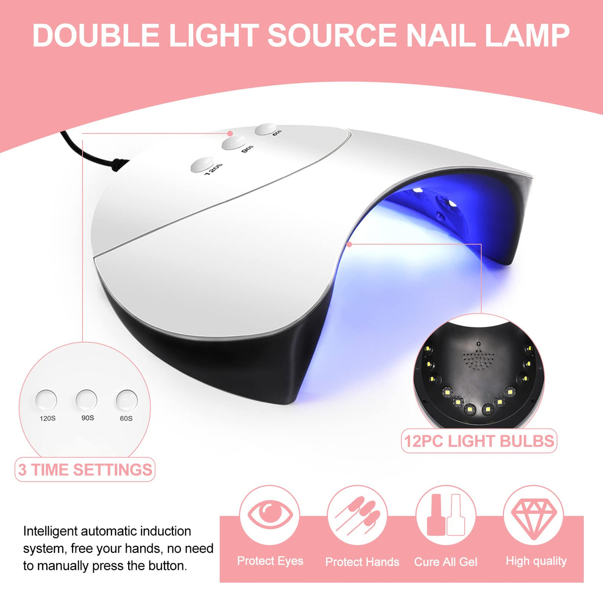 Gel Nail Starter Kit with UV Lamp Nail Drill Machine,10 Pcs Gel Polishes 36W Nail Light, Base Coat Top Coat Gel Nail Polish,Nail Drill Machine with Manicure Tools for Nail Art Manicure