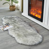 Soft Faux Sheepskin Fur Rug Fluffy Area Rug Floor Mat Luxury Carpets Chair Cover Seat Pad Shaggy Rug for Bedroom Sofa Living Room (2x5 Ft Sheepskin)