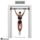 Essential Pull Up Bar - Chin Up Bar, Push Up Bar, Abdominal Training Door Bar, Adjustable Length, 200kg Capacity