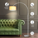 LED Floor Lamp Corner Standing Reading Adjustable Living Room Lamp