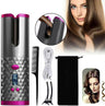 Wireless Auto Hair Curler, LED Temperature Display and Timer/USB Rechargeable/Auto Shut-Off Hair Curling Iron Curler /Ceramic Barrel Portable Wireless Automatic Hair Curler for Travel