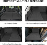 3 in 1 SUV Air Mattress, Inflatable Mattress for Car|Backseat SUV Mattress with Electric Air Pump-2 Support Fillers & 2 Pillows Fits SUV|MPV|Sedan|Minivan for Road Trip Camping Black